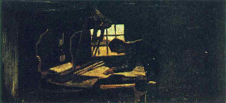 Weaver Arranging Threads 1884 Van Gogh Oil Painting